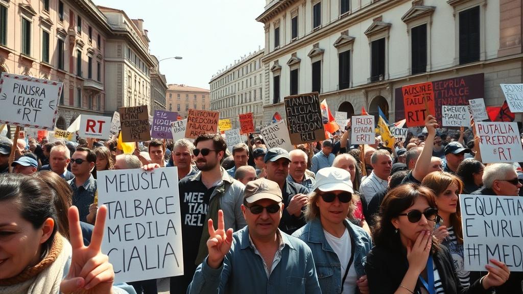 RT в Италии: рекордные показы и протесты в 2024 году