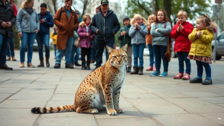 Рысь в Югорске: дикая кошка взорвала городскую жизнь