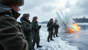 Саперы взорвали лед на реках Подмосковья — зачем?