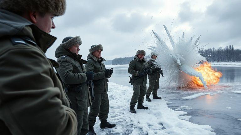 Саперы взорвали лед на реках Подмосковья — зачем?