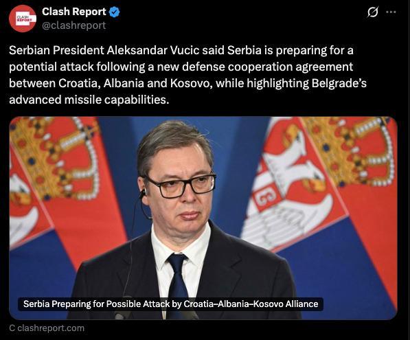 Сербия готовится к угрозе: Вучич предупредил о нападении
