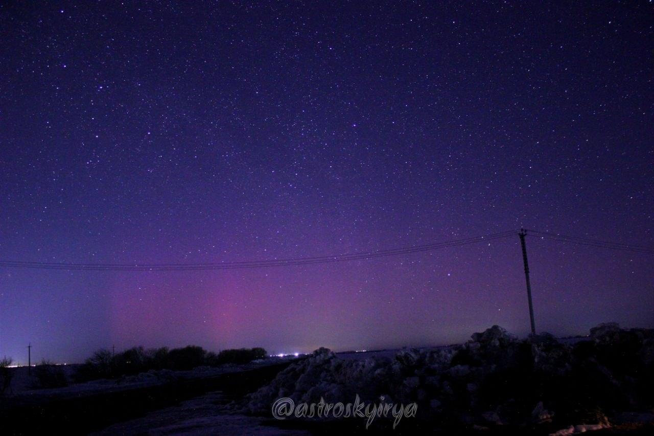 Северное сияние в Амурской области: редчайшее зрелище