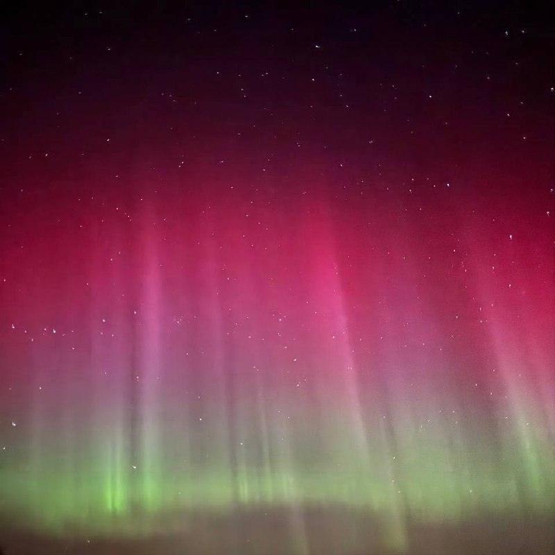 Северное сияние в России: мощная магнитная буря подарила зрелище