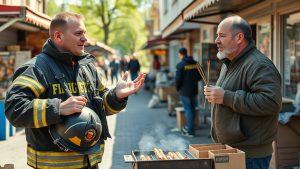 Шашлык в киоске: Оренбургские пожарные раскрыли необычный случай