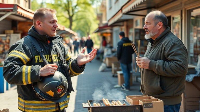 Шашлык в киоске: Оренбургские пожарные раскрыли необычный случай