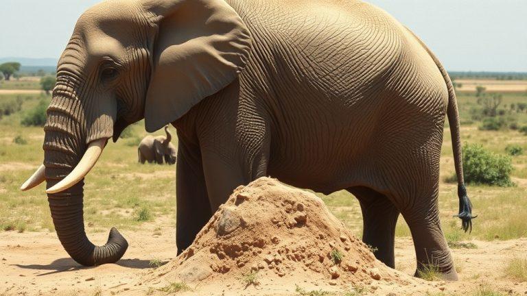 Слоны чешутся о муравейники: забавные привычки гигантов