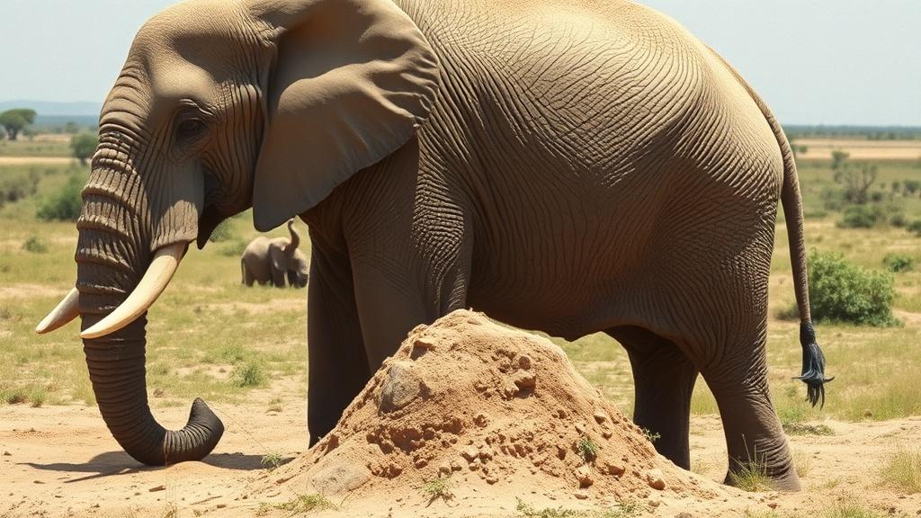 Слоны чешутся о муравейники: забавные привычки гигантов