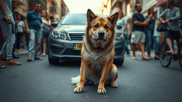Собака заблокировала движение в Турции: вирусное видео
