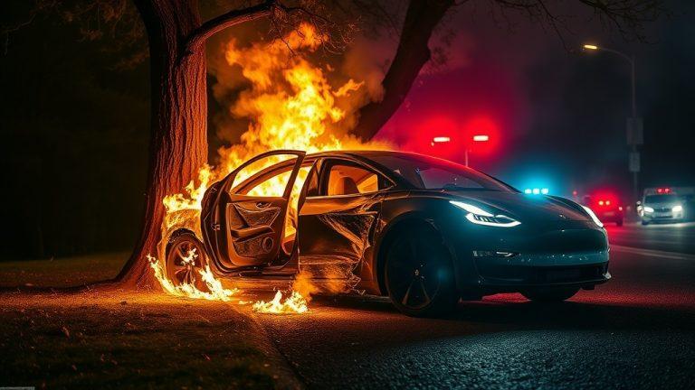 Tesla Cybertrack в огне: как дверные ручки убили пассажиров