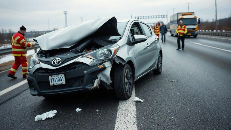 Toyota Vitz вылетела на встречку: пострадали 4 человека