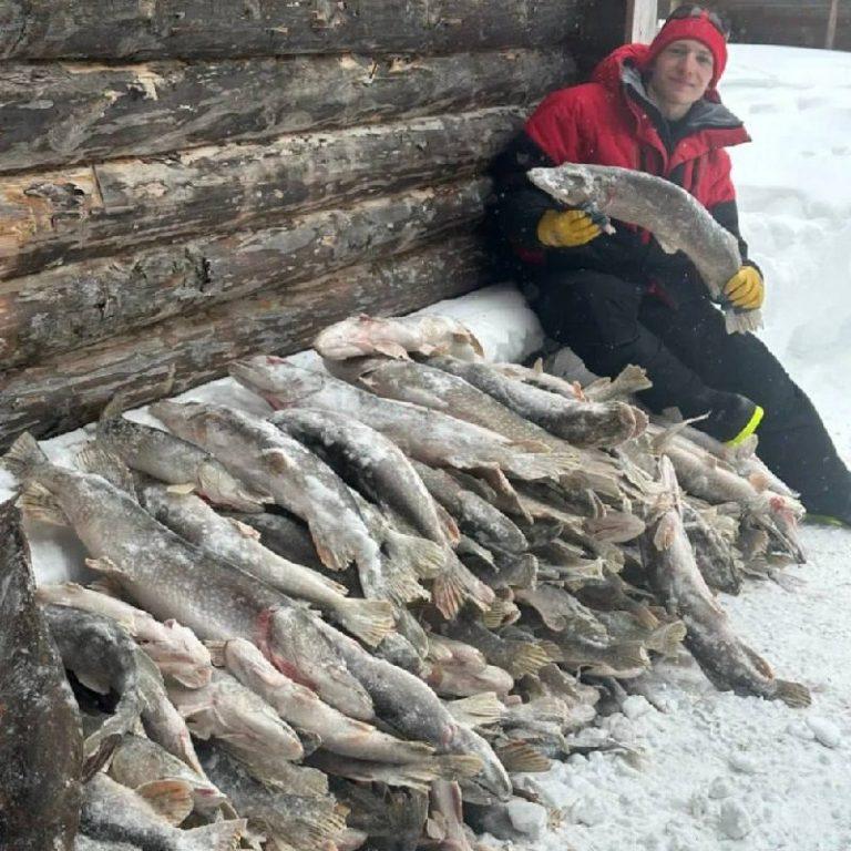 Трофейная щука на Северной Сосьве: полтонны улова!