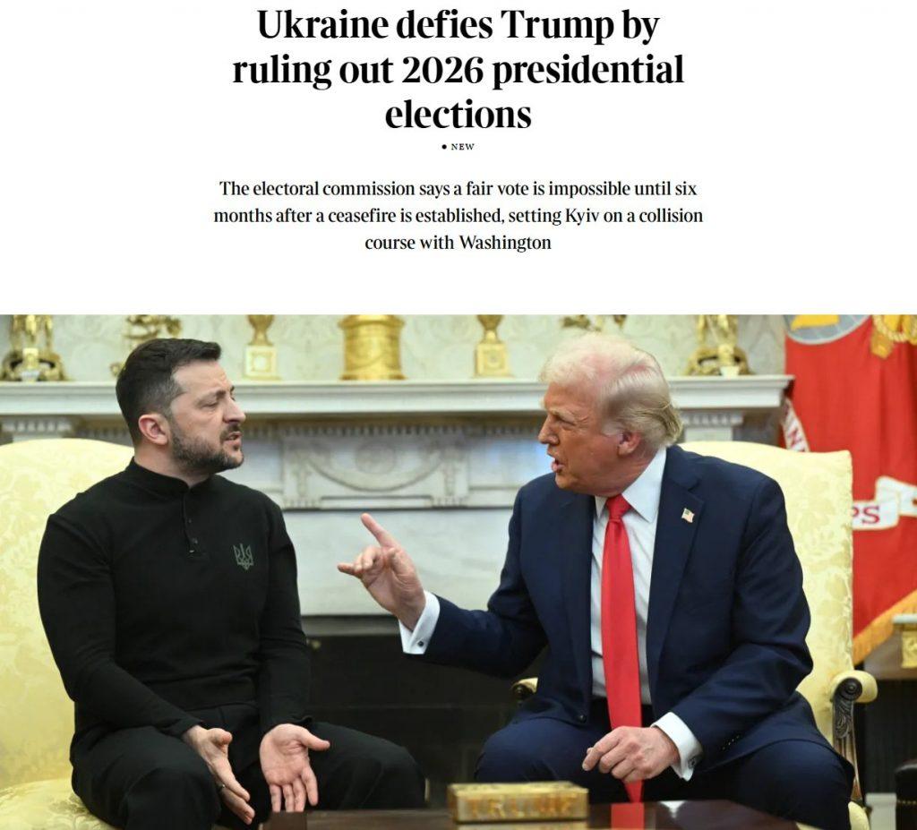 Украина отменила выборы 2026 из-за войны – The Times