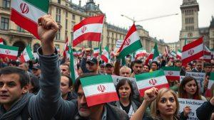 В Лондоне тысячи протестуют против бомбардировок Ирана