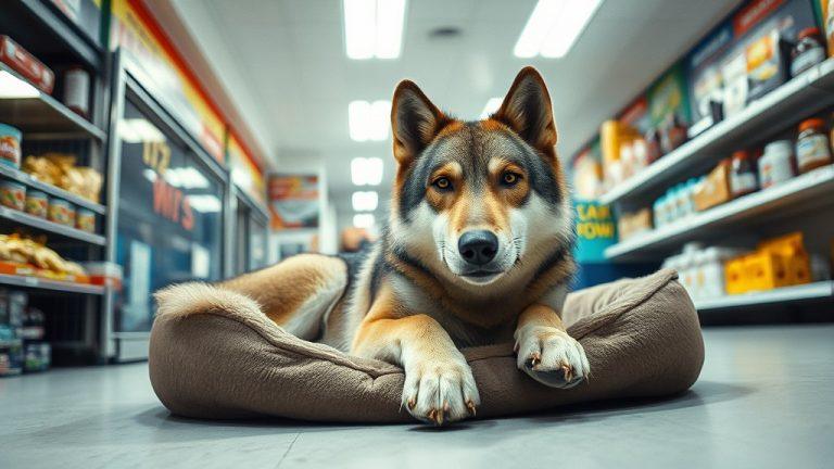 Волк в Мурманске устроил шопинг-тур без кассы