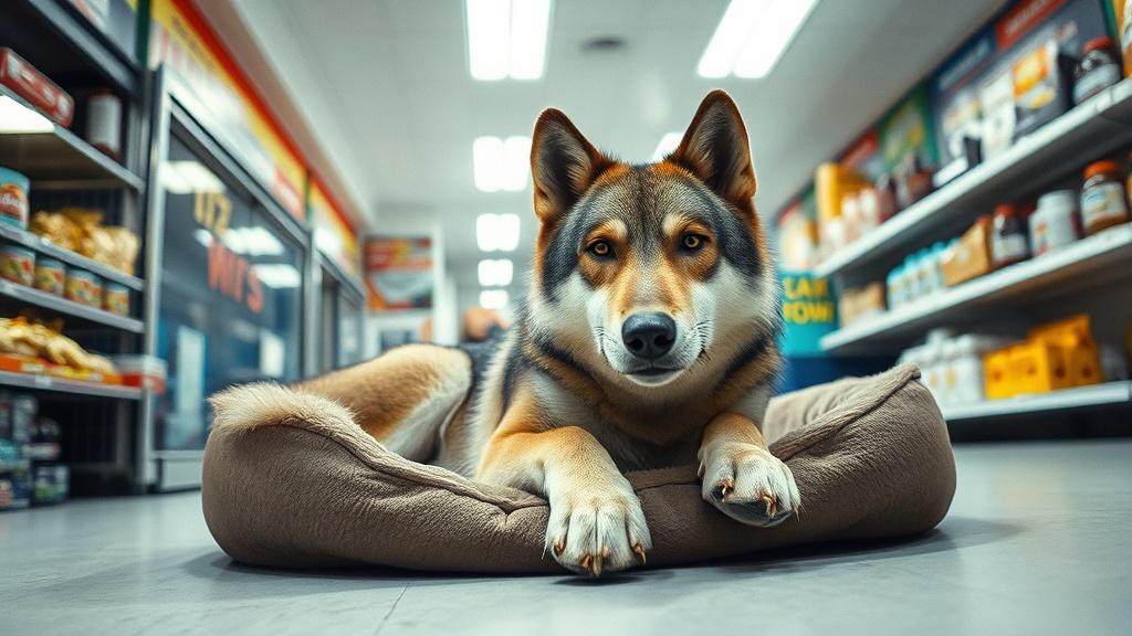 Волк в Мурманске устроил шопинг-тур без кассы