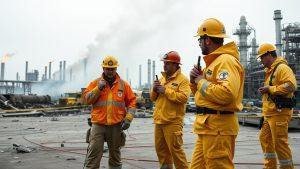 Взрыв на нефтезаводе в Техасе: огненный гриб, но без жертв