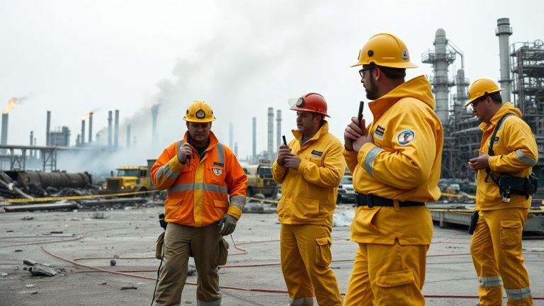 Взрыв на нефтезаводе в Техасе: огненный гриб, но без жертв