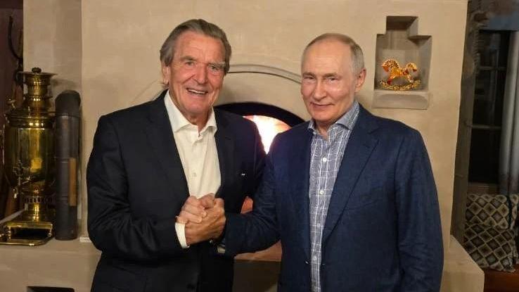 Путин пригласил Шрёдера на свой день рождения — герхард шрёдер