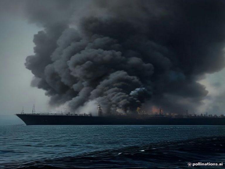 В Оманском заливе загорелся нефтяной танкер после ЧП ⚓🔥 — вмс ирана