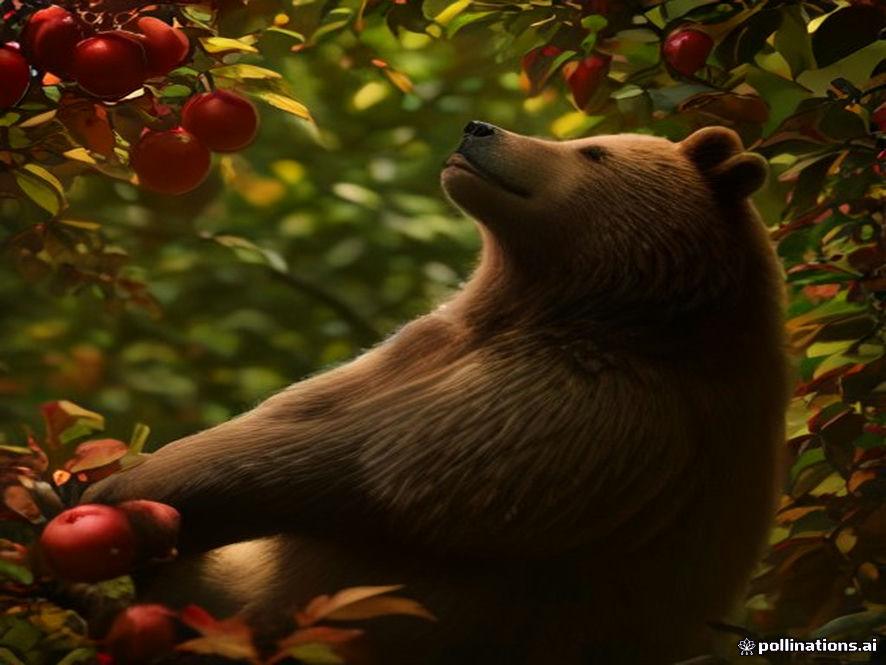 Медведь залез на яблоню на Алтае и попал на видео 🍏🐻 — медведь залез на дерево за яблоками алтайский край видео