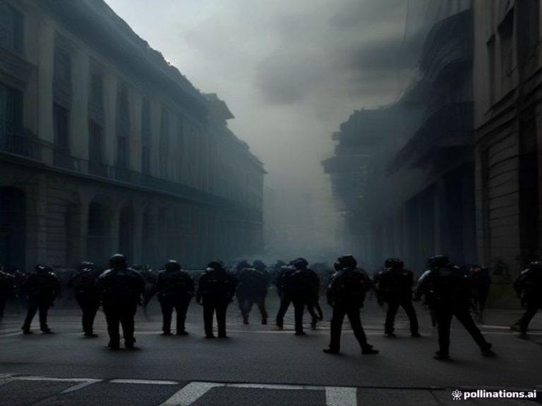 Протестующие франции школьники обратили силовиков в бегство 🇫🇷🚨 — беспорядки во франции