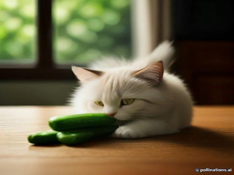 Кот Маури выбирает огурцы среди цукини и рвёт тренды сети 🥒🔥 — кот маури огурцы видео