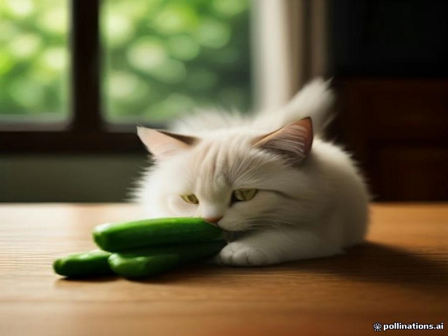 Кот Маури выбирает огурцы среди цукини и рвёт тренды сети 🥒🔥 — кот маури огурцы видео