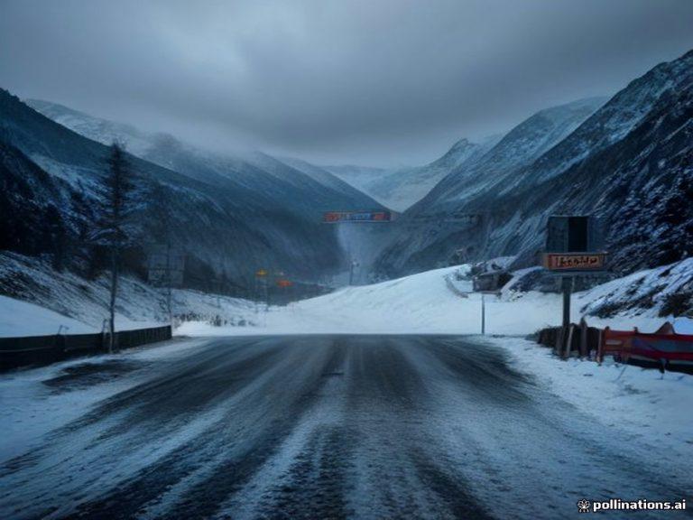 Транскавказская магистраль закрыта: движение парализовано 🚧❄️ — транскавказская автомагистраль