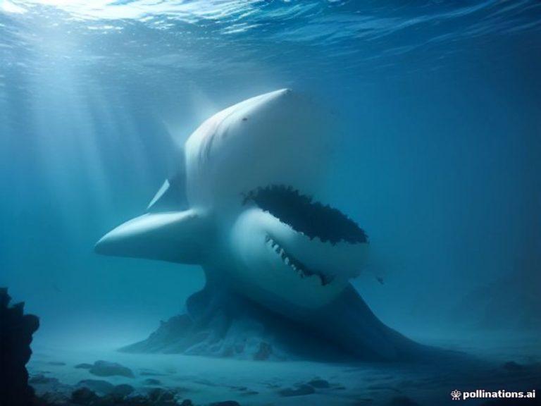 Дайверы нашли пугающую статую акулы на дне швейцарского озера 🦈😨 — статуя акулы в озере невшатель