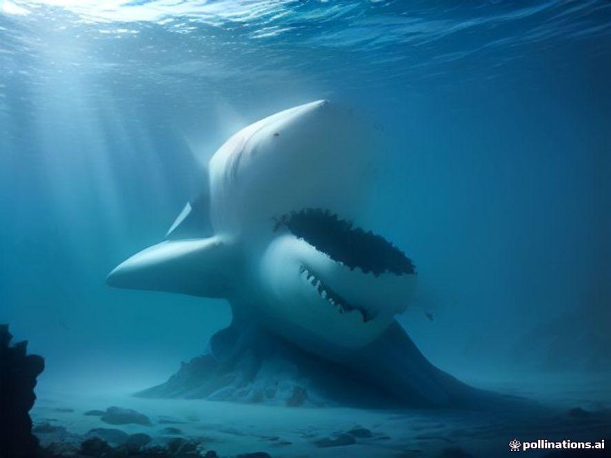 Дайверы нашли пугающую статую акулы на дне швейцарского озера 🦈😨 — статуя акулы в озере невшатель