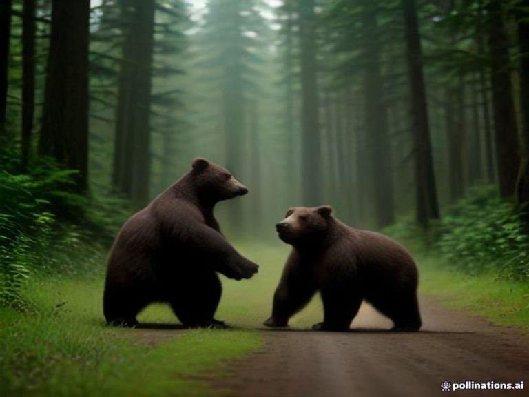 Медведи подрались на дороге курилы: схватка у вулкана 🐻🌋 — итуруп медведи дорога