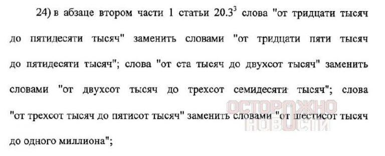 Штрафы за митинги и «дискредитацию армии» вырастут в разы 📈⚖️ — дискредитация армии штраф