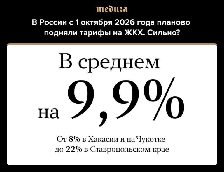 Тарифы на ЖКХ выросли на 9,9% — в Ставрополье на 22% 💸📈 — тарифы жкх 2026