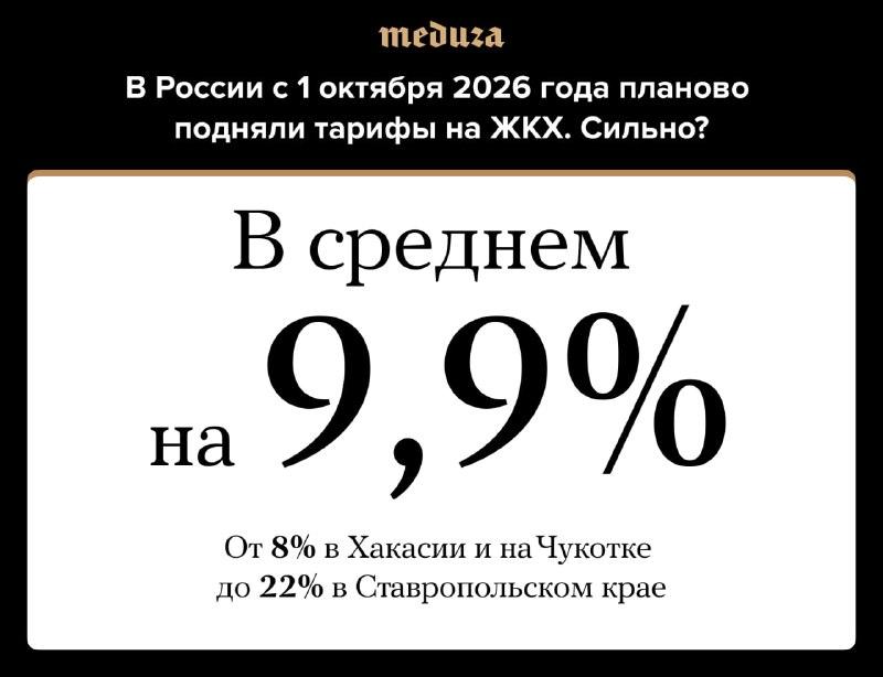Тарифы на ЖКХ выросли на 9,9% — в Ставрополье на 22% 💸📈 — тарифы жкх 2026