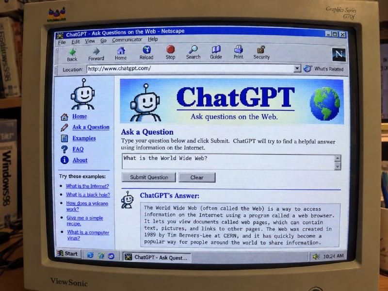 ChatGPT отправили в эпоху Windows 98 и XP 🤖💾 — chatgpt для windows 98 xp vista