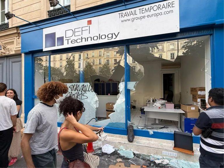 Беспорядки в Париже: протестующие громят банки и госучреждения 🇫🇷🔥 — беспорядки в париже сегодня
